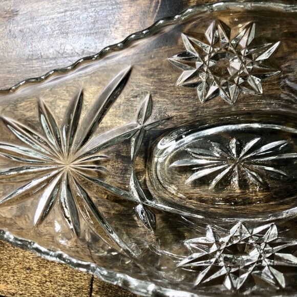 Anchor Hocking EAPC /Star of David Small Oval Boat 9" Bowl Banana Split Serving - Picture 3 of 8